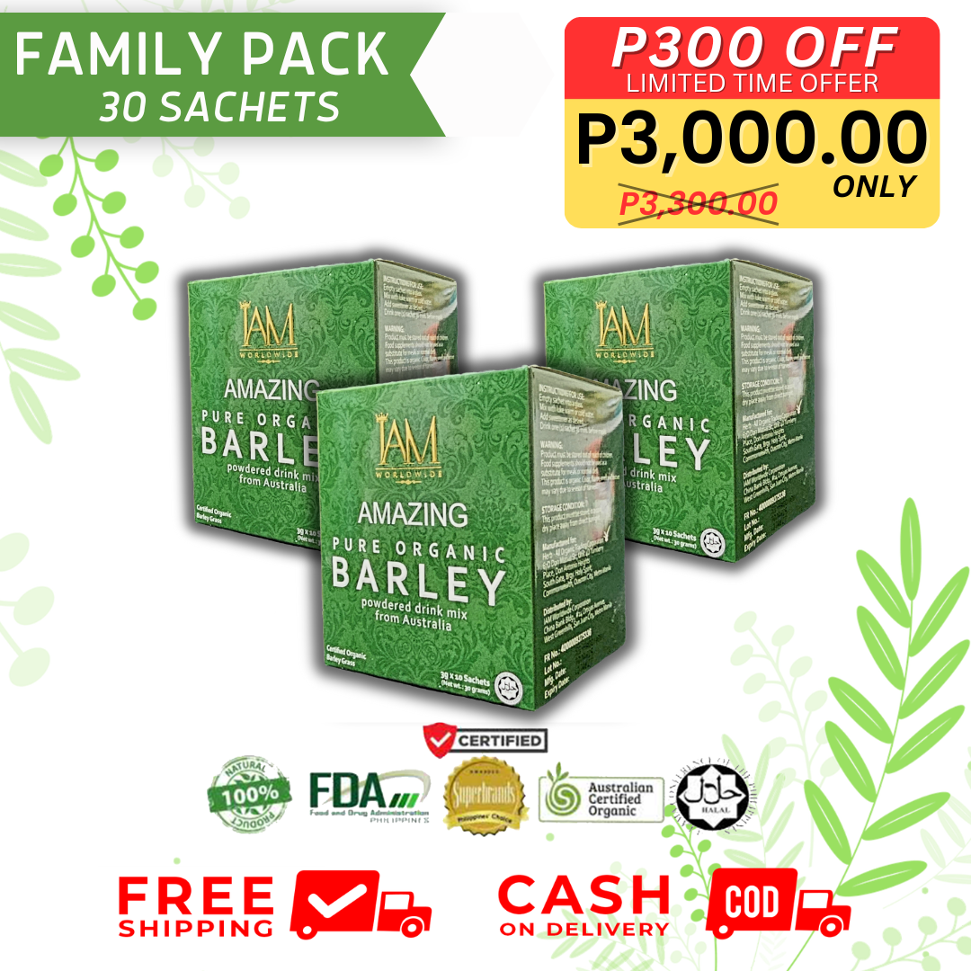 BARLEY FAMILY PACK - 3 BOXES