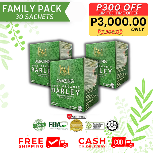 BARLEY FAMILY PACK - 3 BOXES