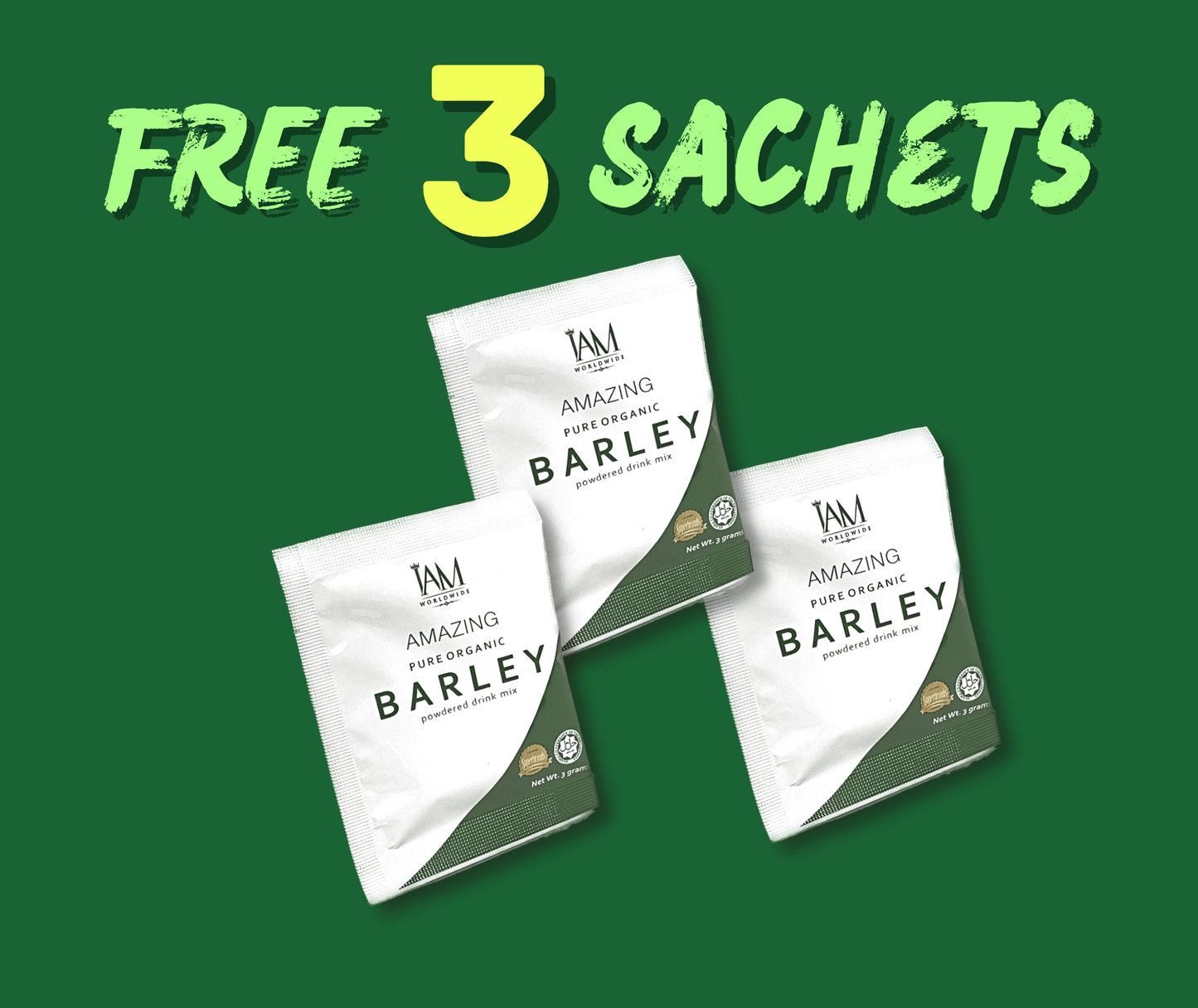 BARLEY FAMILY PACK - Buy 3 BOXES Get 3 Sachets for Free